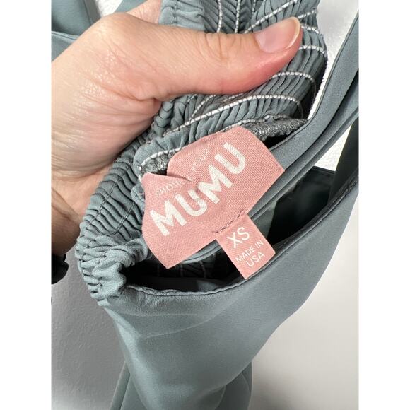 Show Me Your Mumu Women's XS Claire Midi Dress Maxi Green Wedding Special Event - Picture 6 of 8